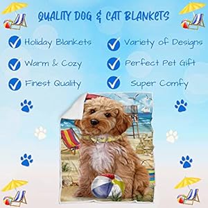 Pet-Friendly-Beach-Cockapoo-Dog-Blanket-Lightweight-Super-Soft-Cozy-and-Durable-Bed-Blanket-Animal-Theme-Fuzzy-Blanket-for-Sofa-Bed-Couch-BLNKT55876-50x60-Woven - Cucciolini Doodles   Pet-Friendly-Beach-Cockapoo-Dog-Blanket-Lightweight-Super-Soft-Cozy-and-Durable-Bed-Blanket-Animal-Theme-Fuzzy-Blanket-for-Sofa-Bed-Couch-BLNKT55876-50x60-Woven