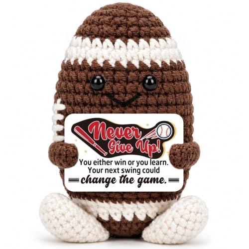 Mini Positive Crochet Football Fall Gifts for Men...