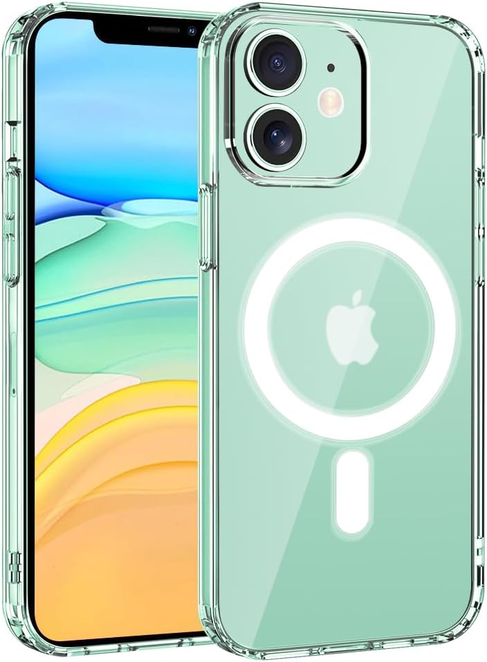TEOPHA Magnetic Clear Case for iPhone 11 (6.1-Inch) Compatible with MagSafe, Shockproof Anti-Scratch… TEOPHA Magnetic Clear Case for iPhone 11 (6.1-Inch) Compatible with MagSafe, Shockproof Anti-Scratch…