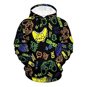 Unisex Novelty Hoodies 3D Printed Graphics Pockets Pullover Sweatshirts for Men Women