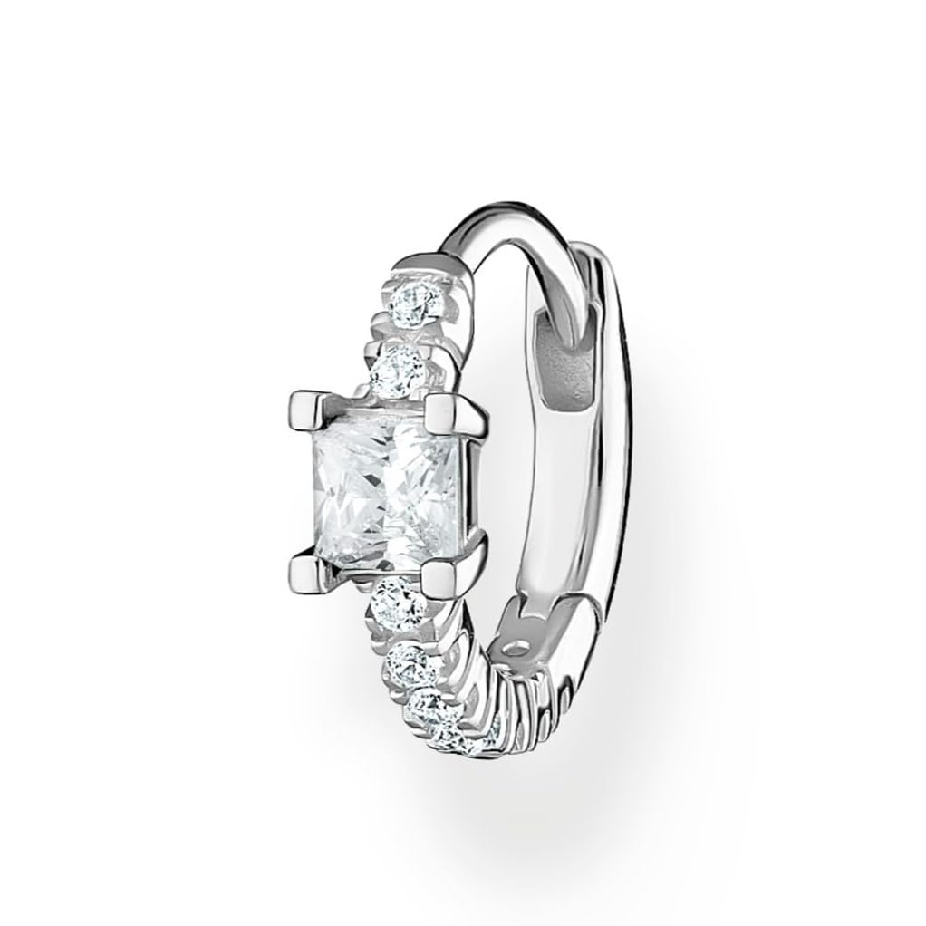 Thomas Sabo Einzel Creole mit Steinen 925 Sterling Silber CR691