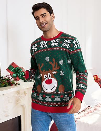 Pull Noël drôle homme afin de rester au chaud sans compression - 4
