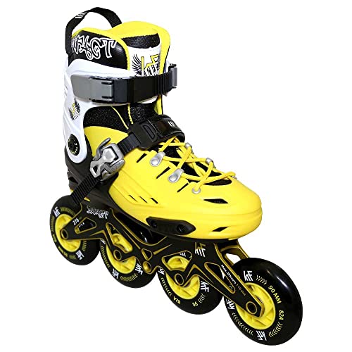 KRF The New Urban Concept KRF Patin FRS Impact 4X90 Yellow, Adultos Unisex, Amarillo, L (36-39)