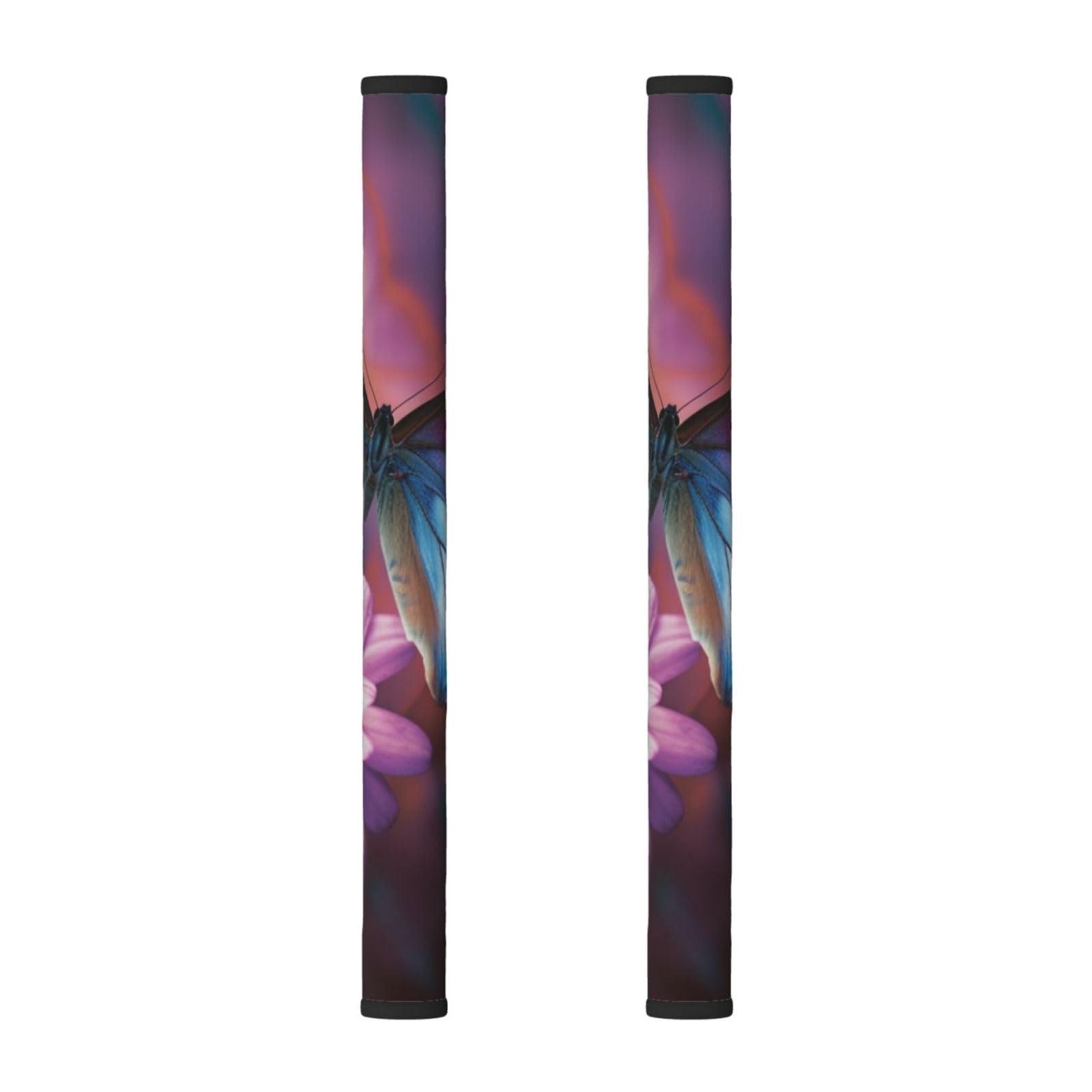 VGFJHNDF Refrigerator Door Handle Covers 2-Pack, Flower Butterfly Printed Protect and Decorate for Fridge Ovens Dishwashers