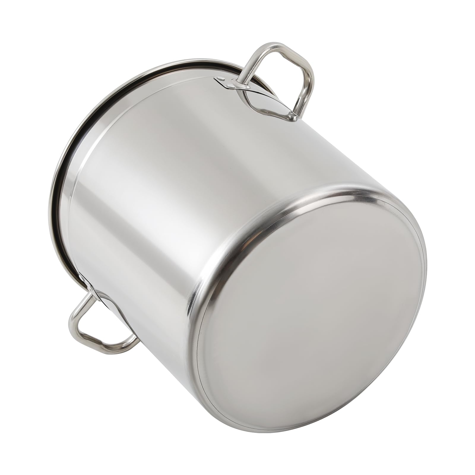Garnek do zupy ze stali nierdzewnej 35 l z pokrywką Ø 35 cm | Pojemność ponad 35 l, otwór Ø 35 cm, z pokrywką, do gospodarstwa domowego i gastronomicznego, stal nierdzewna