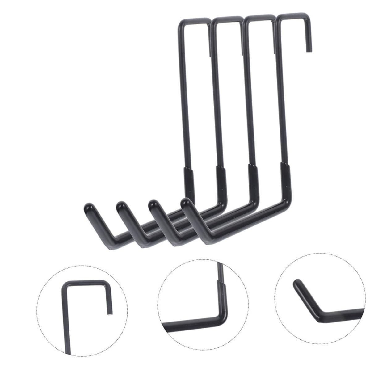 6 Stück Garage Haken Robuste Wandhaken für Garage Garten und Halterung für Werkzeuge Fahrräder und Einfache Montage an und Betonwänden