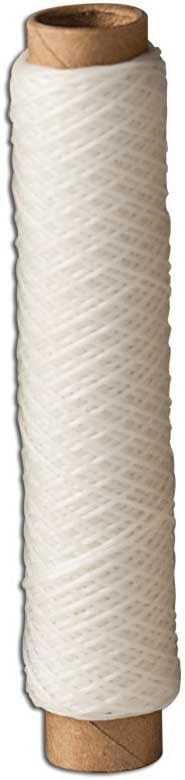 Tandy Leather Waxed Thread 138 Fine 25 yds. (22.9 m) White 1206-03