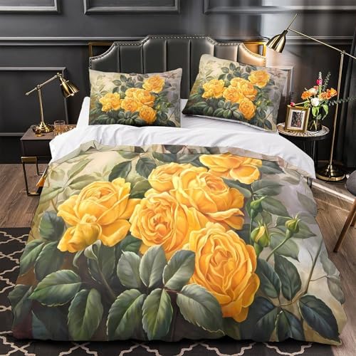 Housse de couette 3D hypoallergénique microfibre douce en 200x200 - 2