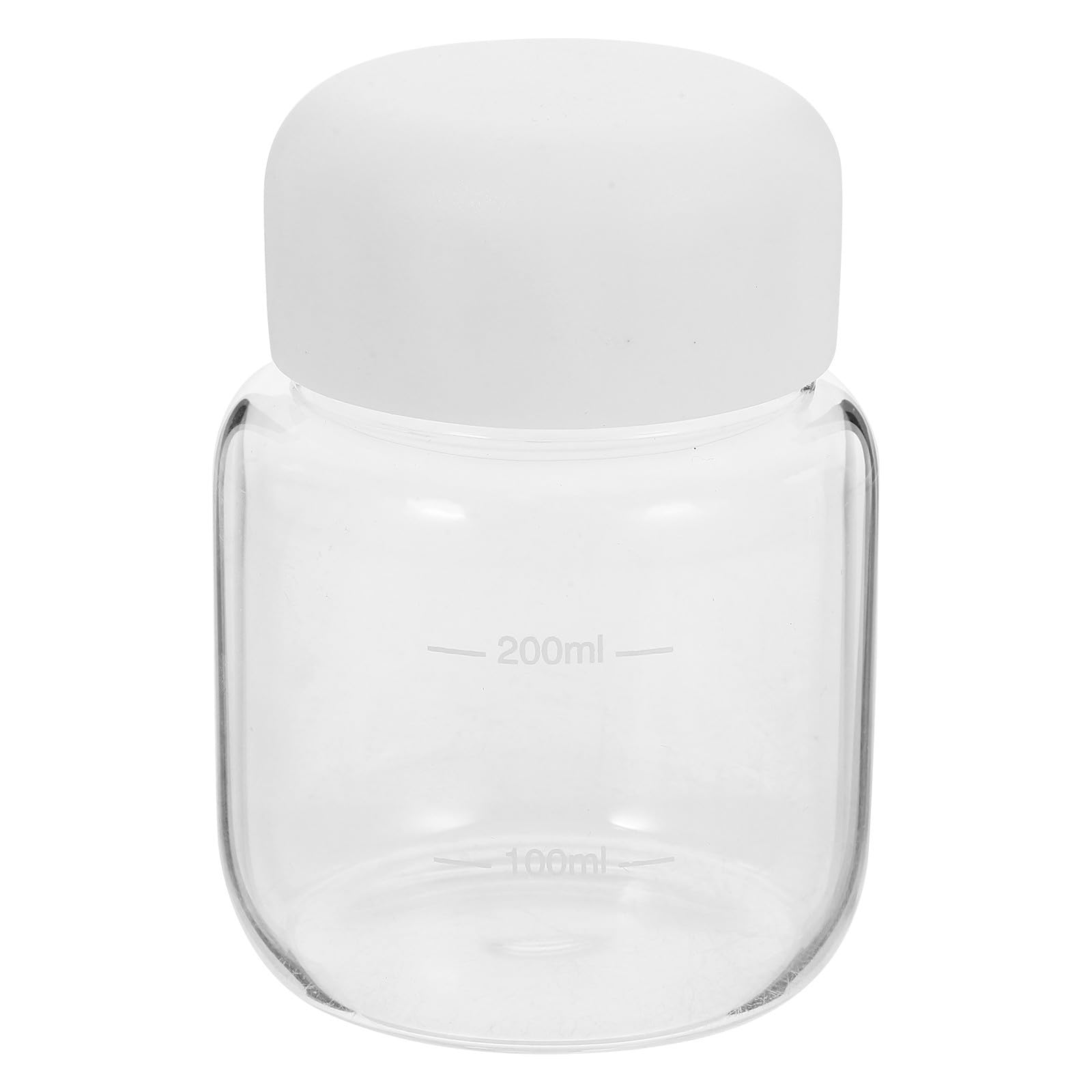 Zerodeko 300ml Lightweight High Borosilicate Glass Drinking Bottle with Leakproof Lid for On-the-go Use, Reusable Water Bottle Flask for Milk and Juice