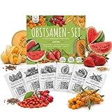 Kit di semi di frutta da piantare con 6 varietà esotiche per il tuo giardino di frutta ideale per letti rialzati, giardino e balcone