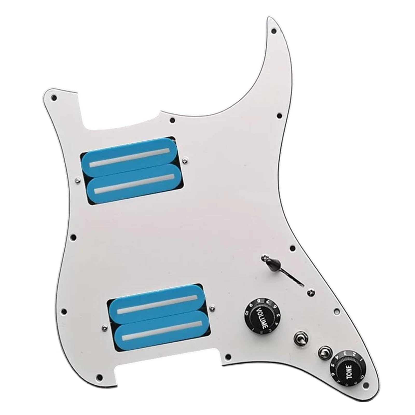 Pickup Per Battipenna Per Chitarra Elettrica Adatto Per Principianti Adulti HH Accessori Colorati 15K(Blue WH)
