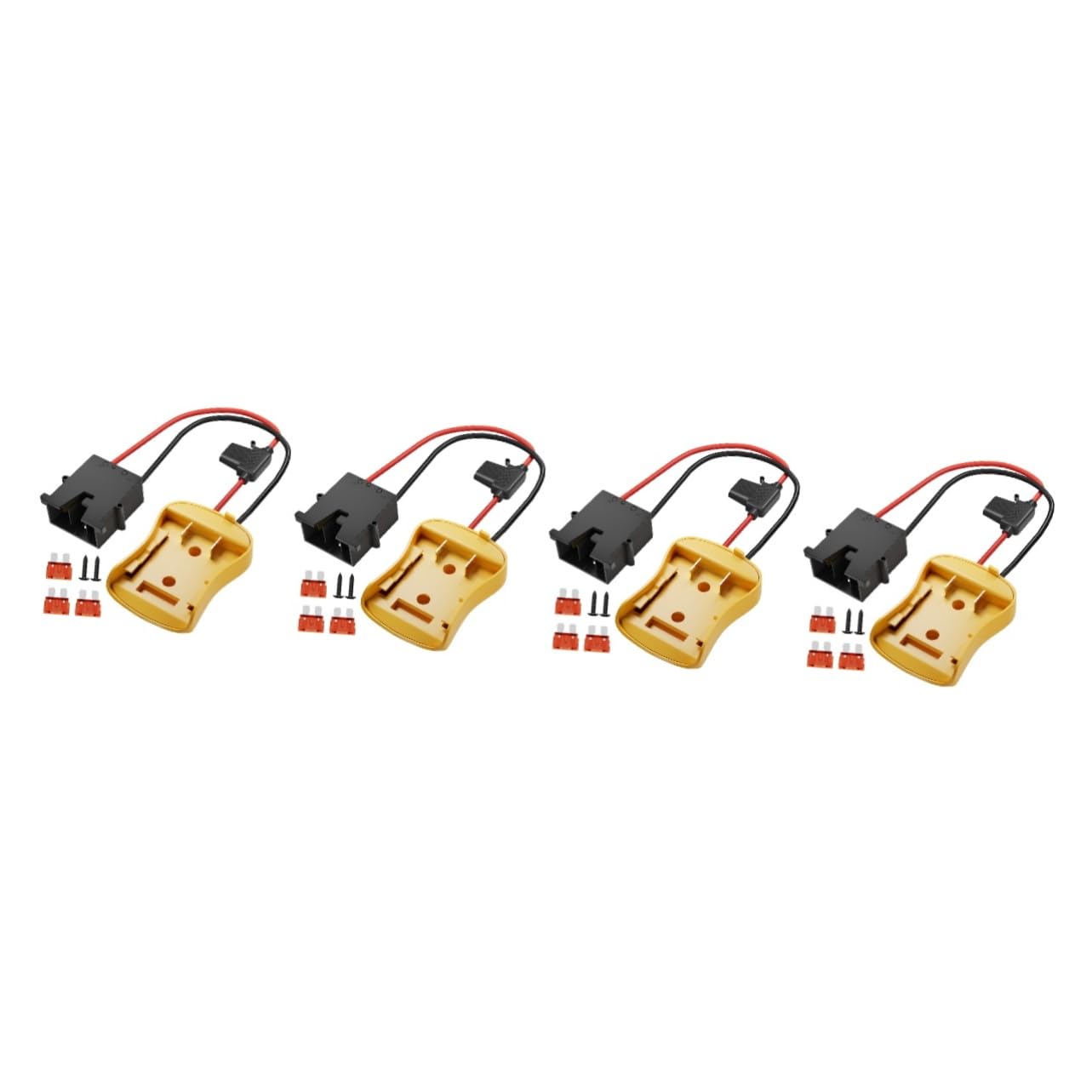 Mipcase 4 Pezzi adattatore batteria convertitore caricabatterie alimentazione a batteria adattatore fai da te adattatori adattatore multifunzionale connettore addominali