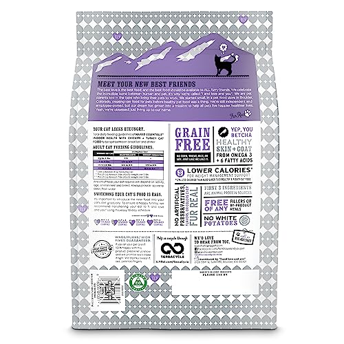 Image of I and love and you Naked Essentials Dry Cat Food - Chicken + Turkey for Indoor Health - Grain Free, Real Meat, No Fillers, 3.4lb Bag