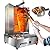 Shawarma Machine 3 Burners Shawarma Grill Machine Propane Doner Kebab Machine with Vertical Rotisserie Meat Catcher for Kitchen