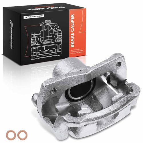 A-Premium Disc Brake Caliper Assembly with Bracket Compatible with Select Toyota Models - Echo 2001-2005 - Front Right Passenger Side; MR2 Spyder 2000-2005 - Front Left Driver Side