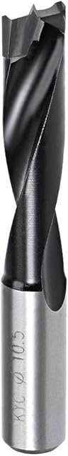 sourcing map Brad Point Drill Bits for Wood 10.5mm x 70mm Forward Turning HSS for Woodworking Carpentry Drilling Tool
