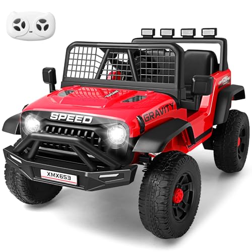 Hikole 24 Volt Ride on Toys for Boys, 24V Ride on Car with Remote Control for Big Kids, Powered...