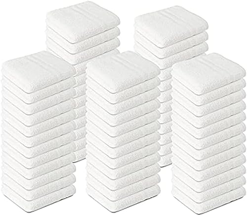 Towels Cotton Washcloths –(Pack of 50) Size 12x12 inc Commercial