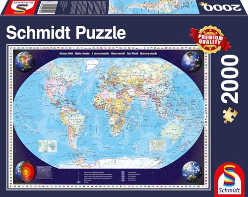 Puzzle Schmidt Spiele de 2000 piezas con marco integrado modelo 57041 4