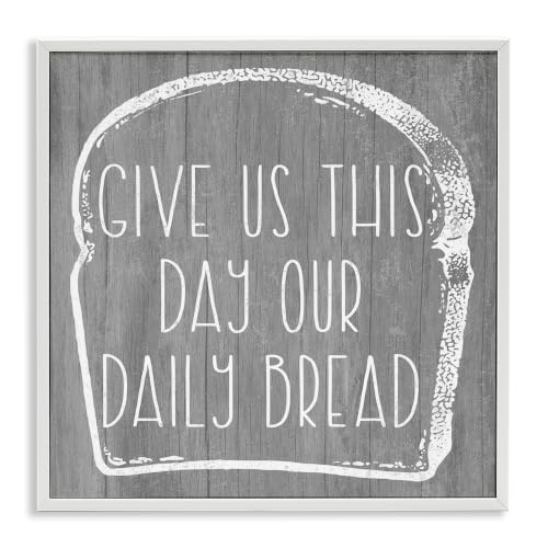 Bless the Food Before Us Kitchen, 17 x 17 Inch Framed Giclée Print