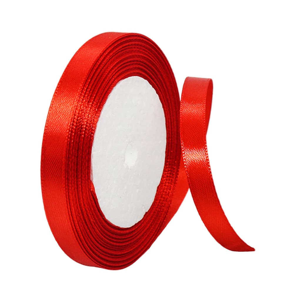 YapitHome 30 stuks grote kersttrekstrikken geschenkwikkelstrikken rood groot lint trekstrikken trekstrikken lint, voor geschenkverpakking, bloemstukken, manden, bruiloft auto's, feestdecoraties (rood