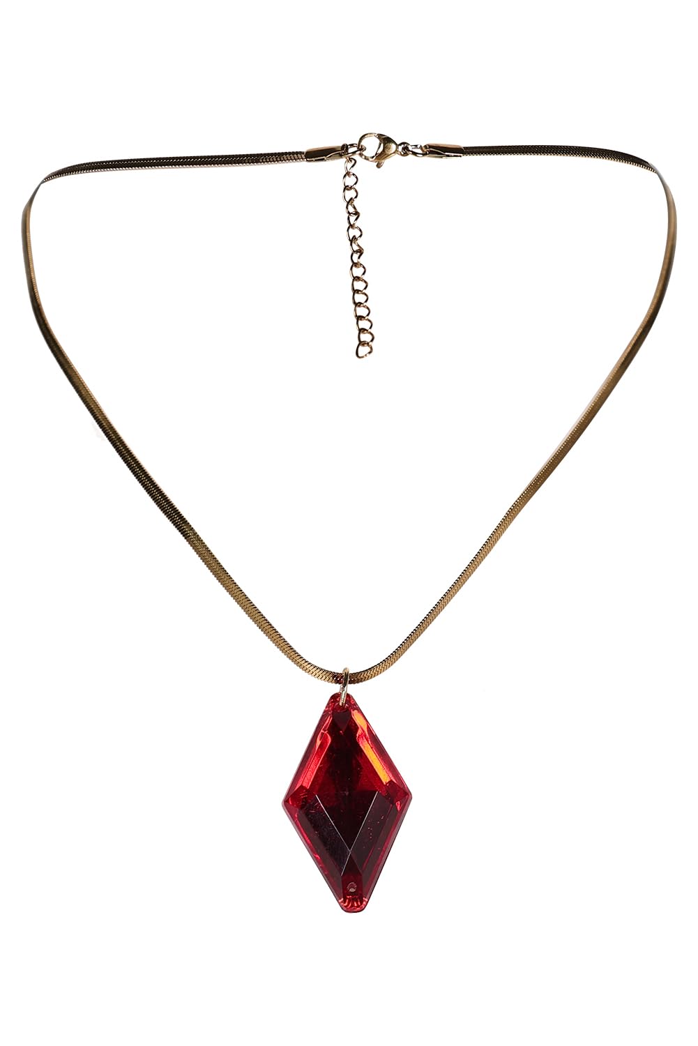 Taeyue Red Cosplay Necklace Amulet Anime Pendant Jewellery DMC Halloween Carnival Costume Accessory, one size, Necklace, No Gemstone