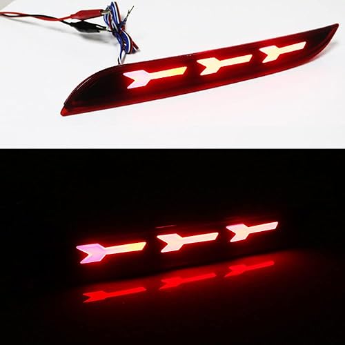 Miniatura 9 de Señales de giro de flujo secuencial, luz de freno LED trasera, compatible con Ford compatible con Mustang 2015-2021, para los modelos Shelby GT350 y