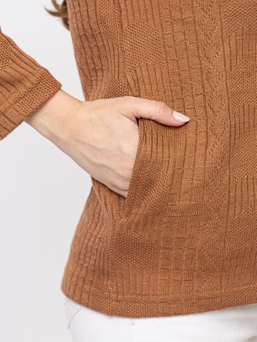 Image of Women's Warm Woolen Cardigan - Stylish Full Sleeve Knitwear for Winter, Cozy & Elegant Sweater