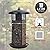 Gtongoko Hanging Bird Feeders for Outdoors 6.5 LB Large Capacity Squirrel Proof Metal Tube Bird Feeders for Thistle & Nyjer Seed Attracts Finch Cardinal,Titmice,Swallow Black