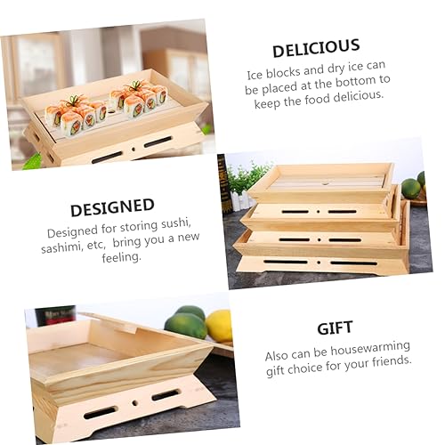 Plato japonés para sushi de plástico beige miniatura 6