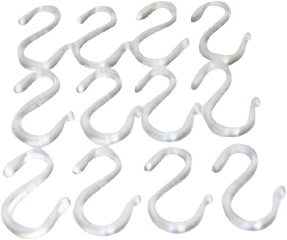 12 CLEAR PLASTIC PUNCH BOWL CUP S HOOKS HANGERS