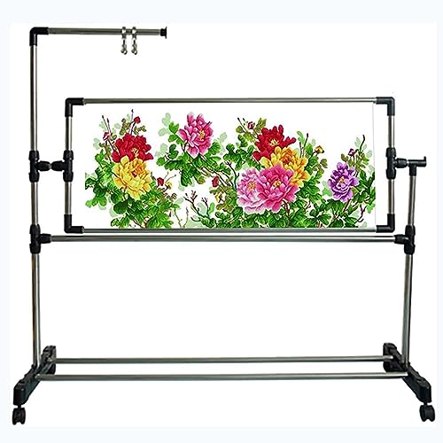 Adjustable Embroidery Stand - 360° Rotating Floor e for Comfortable