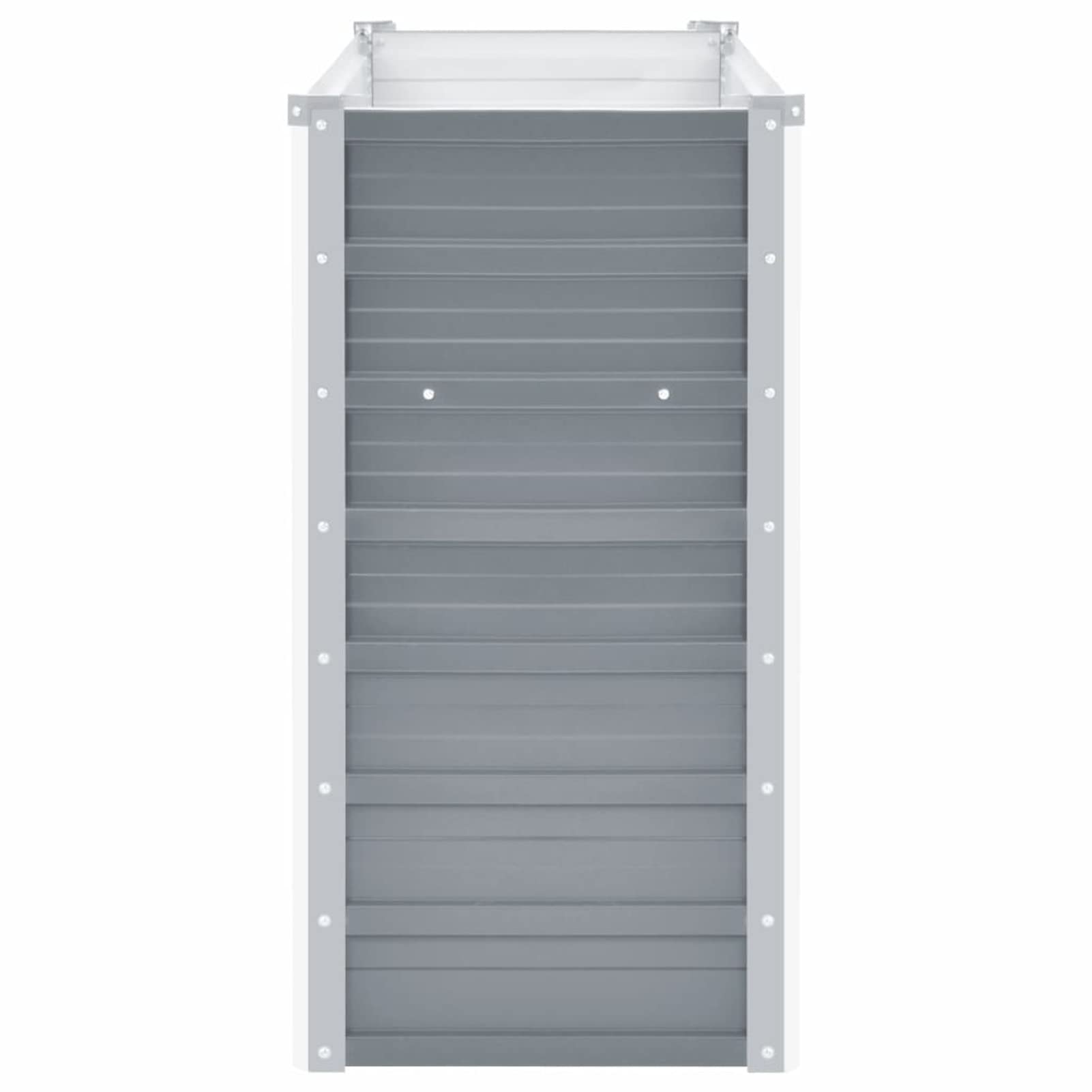Leepesx Arriate, Mesa De Cultivo, Huerto Domestico, Cultivo De Plantas Aromaticas, Arriate De Jardín, de jardín de Acero galvanizado Gris 160x40x77 cm