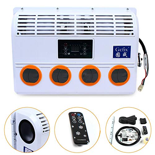 Automotive Air Conditioning Evaporator Assembly 24V 360° Rotating Tuyere 3800Rpm Pure Copper Coil Motor Universal Air Conditioner Evaporator Unit Assembly For Car Truck Bus Rv Ac Unit #TOP5