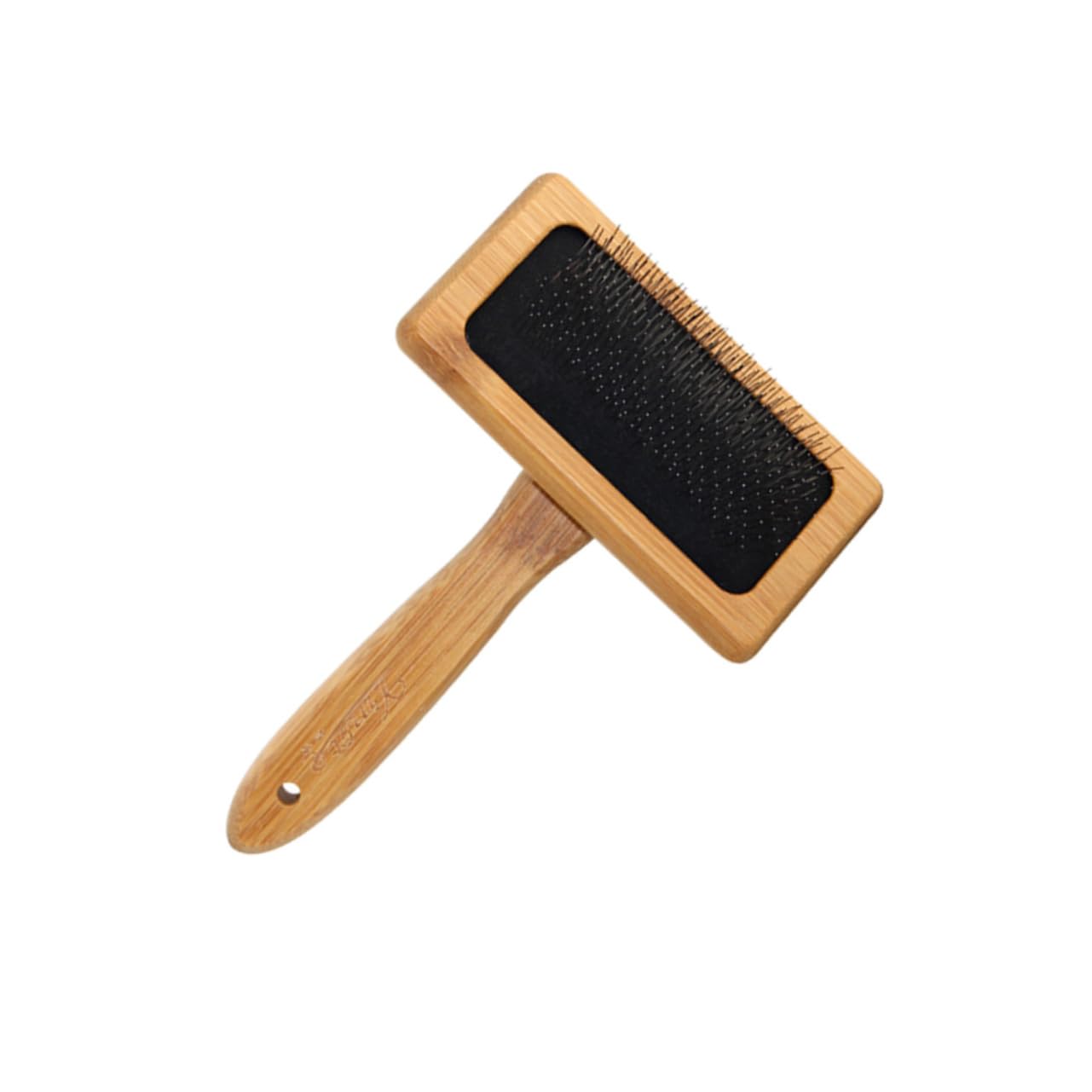 CORHAD Ergonomic Pet Hair Comb Needle Bamboo Wood Pet Grooming Tool Pet Hair Cleaning for Matted Tangled Hair