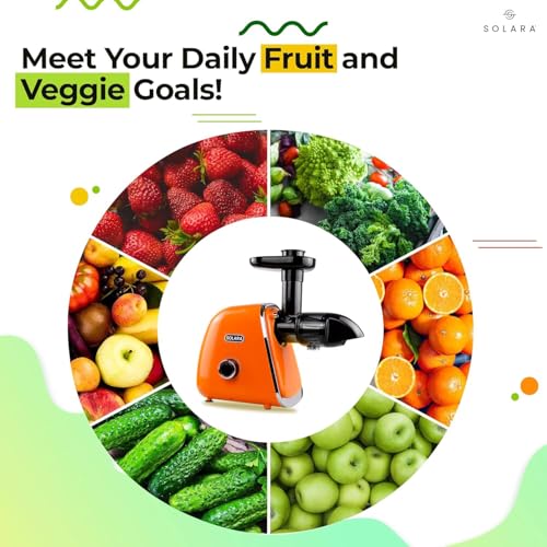 SOLARA Slow Juicer Orange - Image 3