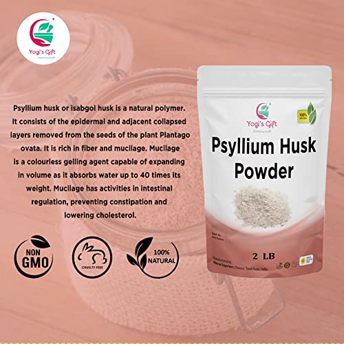 Yogi’s Gift – Celebrating Health Multi Pack | Psyllium Husk Powder 2 Lb + Ashwagandha Root 1Lb For Bundle #TOP5
