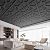 WOWSTAR 12-Pack 24"x24" Drop Ceiling Tiles, Waterproof Ceiling Panels, Only Fit into the Grid, Black