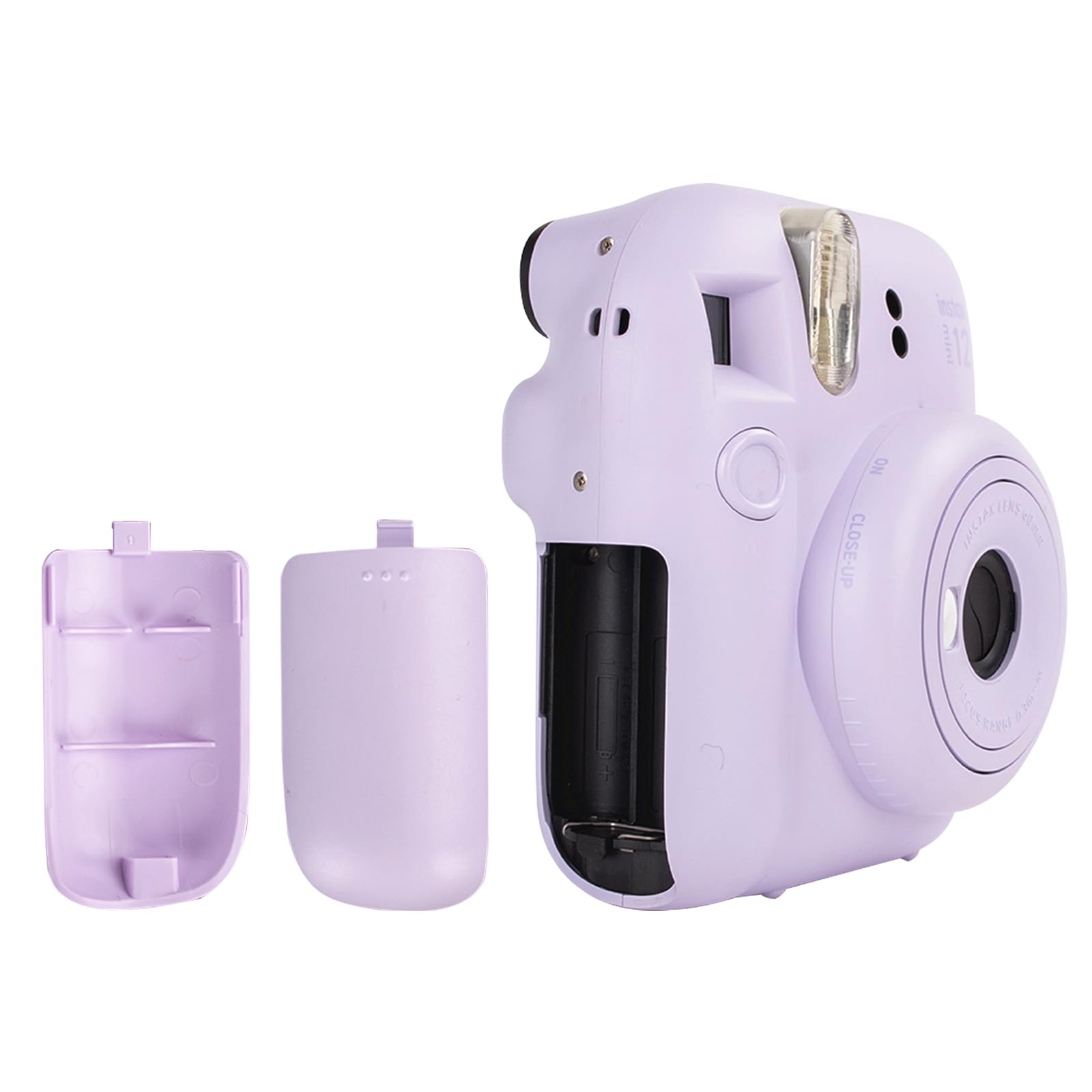 HIYQIN 2 Pack - Plastic Battery Cover for Instax Mini 12, Compatible with Fujifilm Instax Mini 12 Instant Camera - Lilac Purple