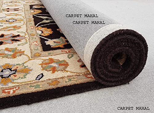 Image of Carpet Mahal Export Quality Handmade Tuffted Pure Woollen Carpet for Hall Living Room Bedroom Size 10 x 13 feet (300X390 Cm) Color-Multi
