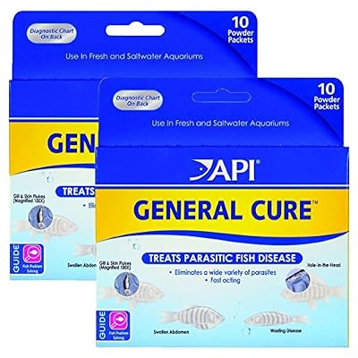 API General Cure Powder Medication – 20 Pack for Freshwater & Saltwater Aquariums