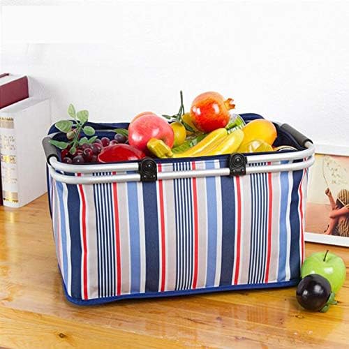 Picnic Baskets Collapsible Picnic Basket Portable Fresh Cooler Lunch Bag Shopping Basket Outdoor Convenient Multi-Person Food Storage Bag