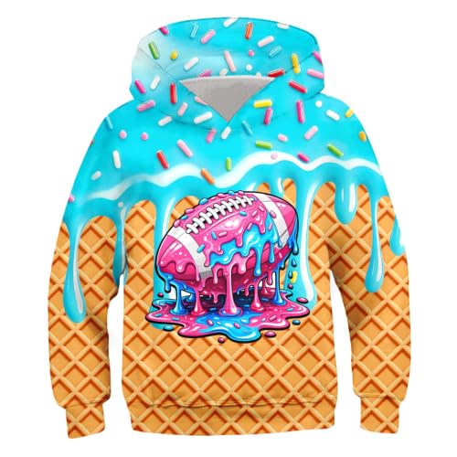 Image of Belovecol Boys Hoodies 3D Printed Hooded Sweatshirts with Pocket for 6-16Y | Pullover Hooded Style Pattern All-over Printed Long Sleeve Non-Fleece Soft Lightweight Tops for Kids