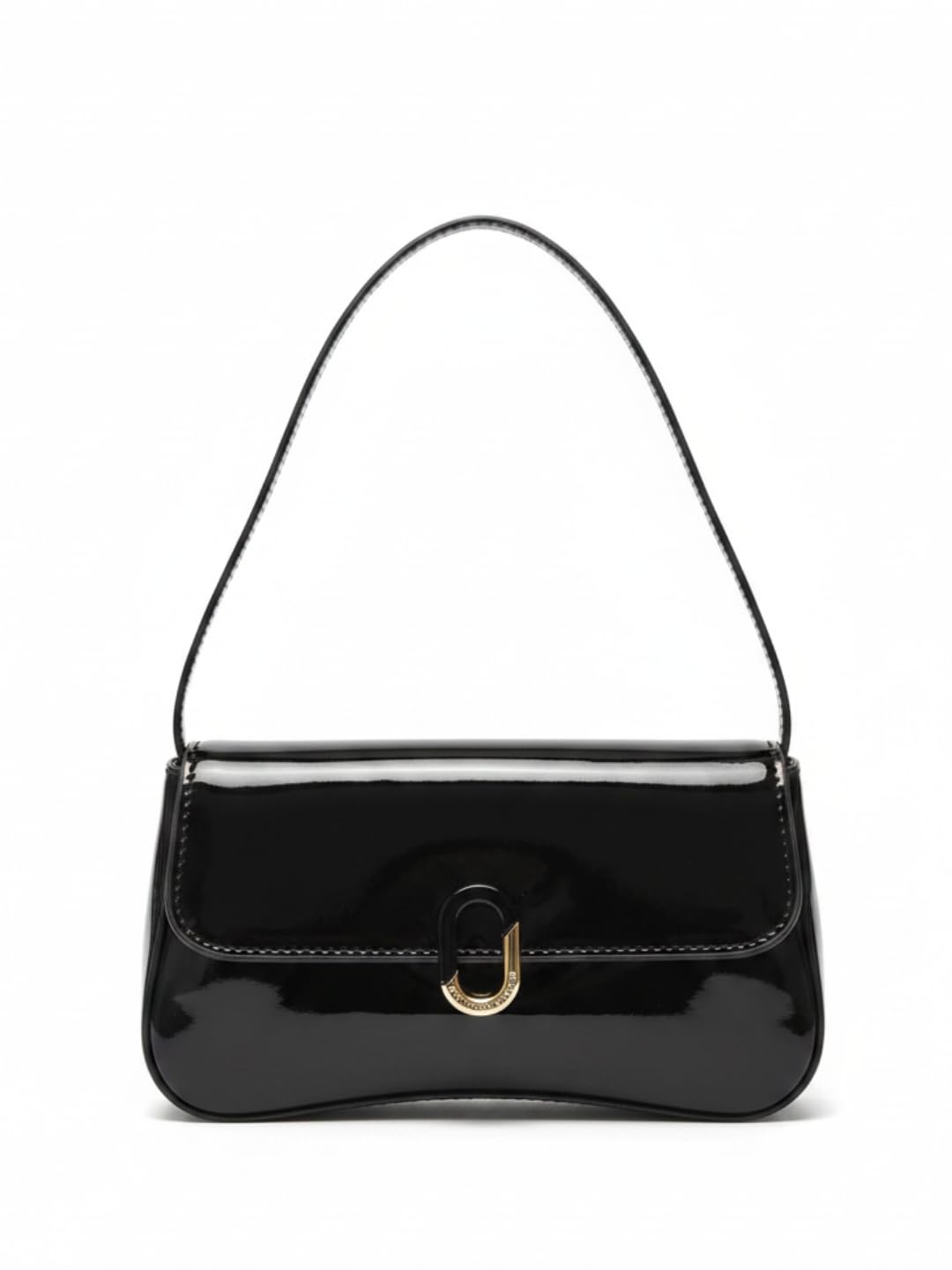 like style Women’s Patent PU Leather Sling Bag | Glossy Flap Shoulder Bag with Dual-Tone Metal Clasp | Stylish Casual, Shopping & Brunch Handbag-picture-29