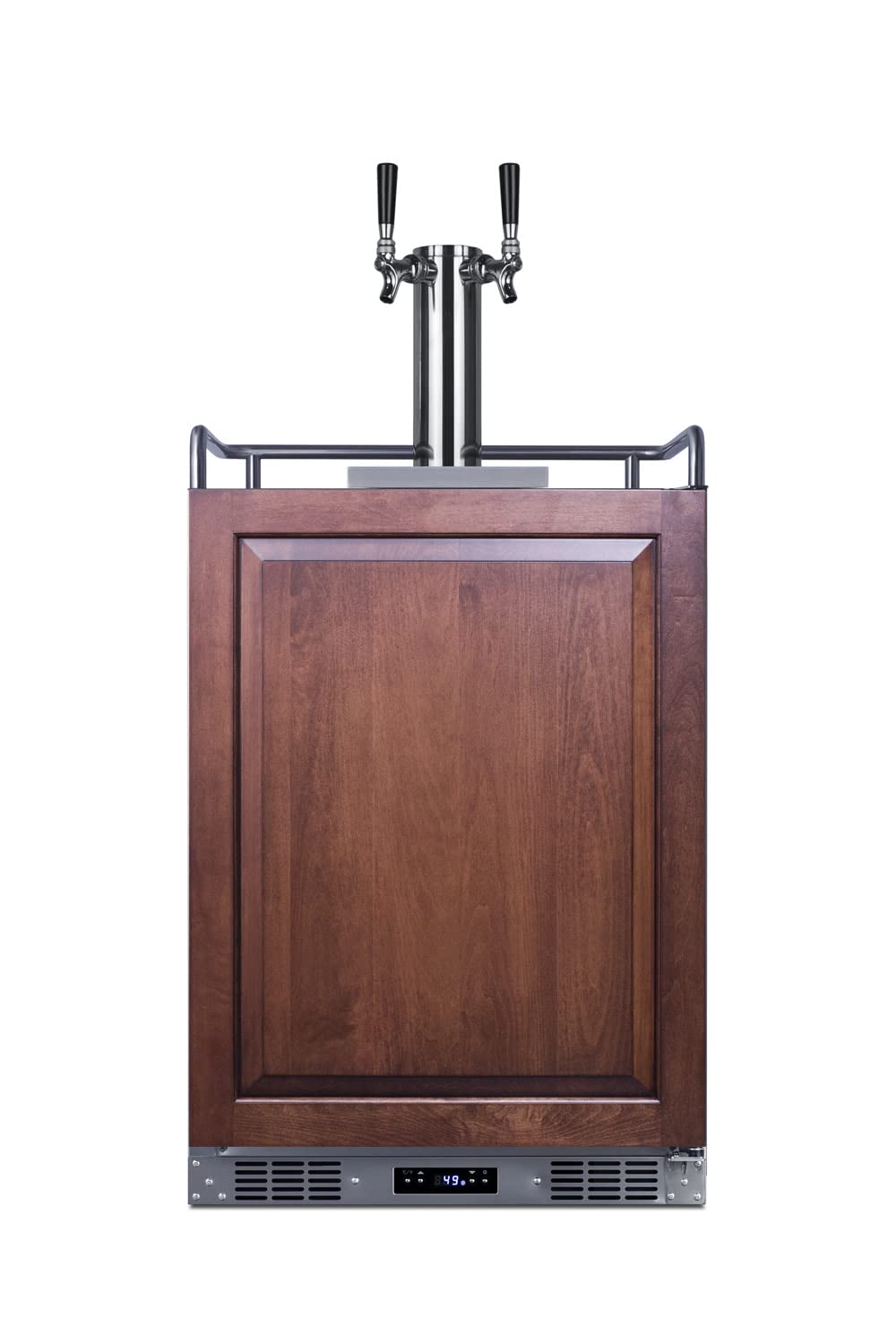 Summit Appliance Sbc682pnrwkdtwin Panel Ready 24" Wide Built-In Wine Kegerator, Panels Not Included, 5.6 Cu.Ft Capacity, Triple Tap System, Automatic Defrost, Digital Thermostat, Memory Ic Function | Fridge.com