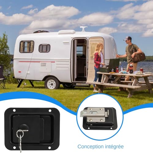 Serrure de sécurité pour van de camping et remorque de voyage - 5