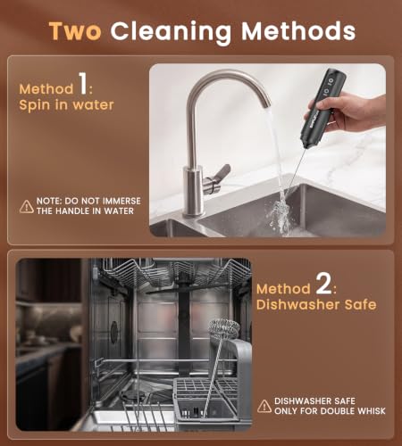 Image of SIMPLETASTE 2-Speed Rechargeable Milk Frother Handheld