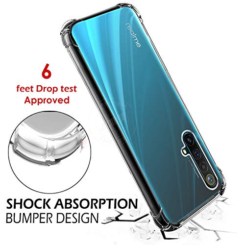 Image of COVERBLACK Rubber Back Cover for Realme X50 5G -RMX2051 - Transparent