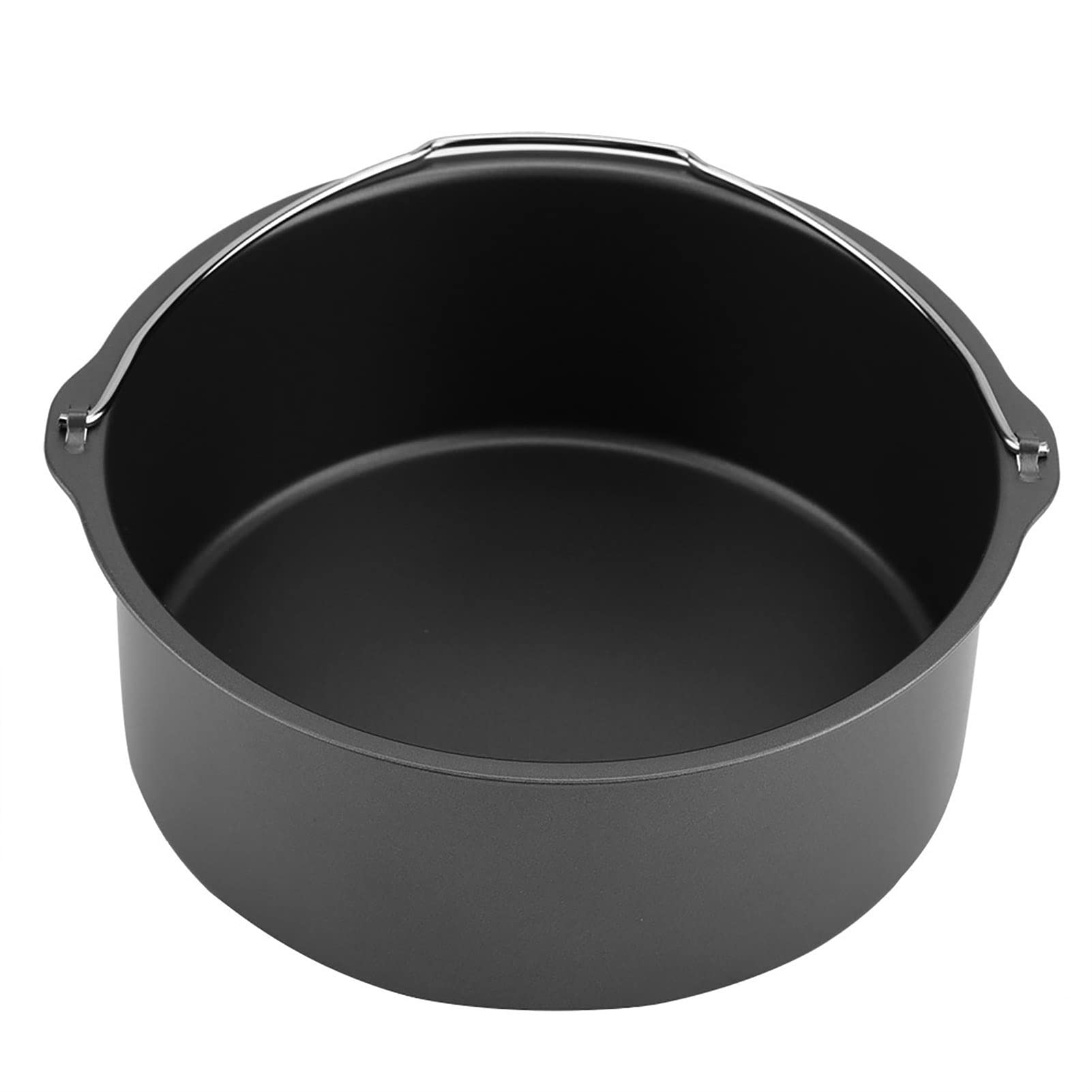 Juego de accesorios multifuncionales para freidora de aire de 8 pulgadas, 3 en 1, compatible con Gowise Cozyna; incluye recipiente para pasteles, bandeja para pizza y (Negra)