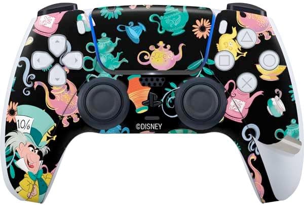 Skinit Decal Gaming Skin Compatible with PS5 Pro Bundle - Officially Licensed Disney Alice in Wonderland (Animated) The Mad Hatter Design